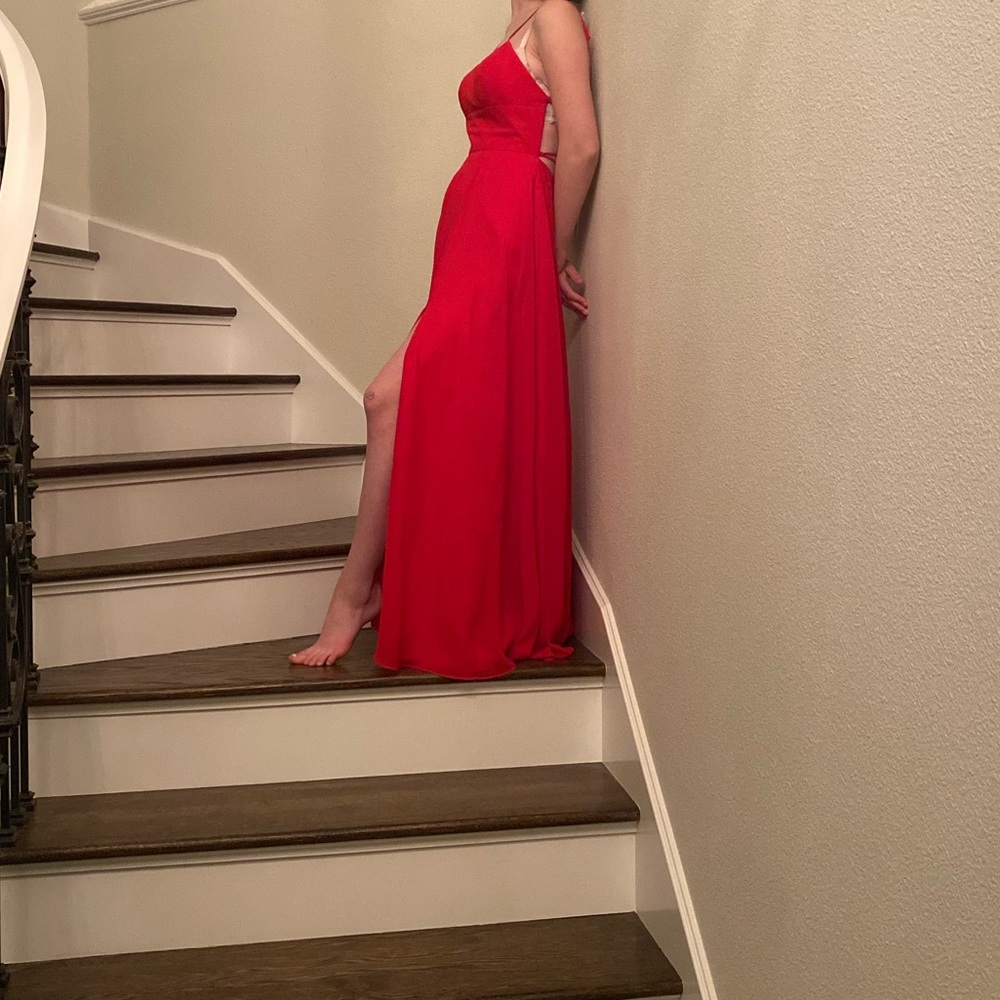 Long flowy prom dress!